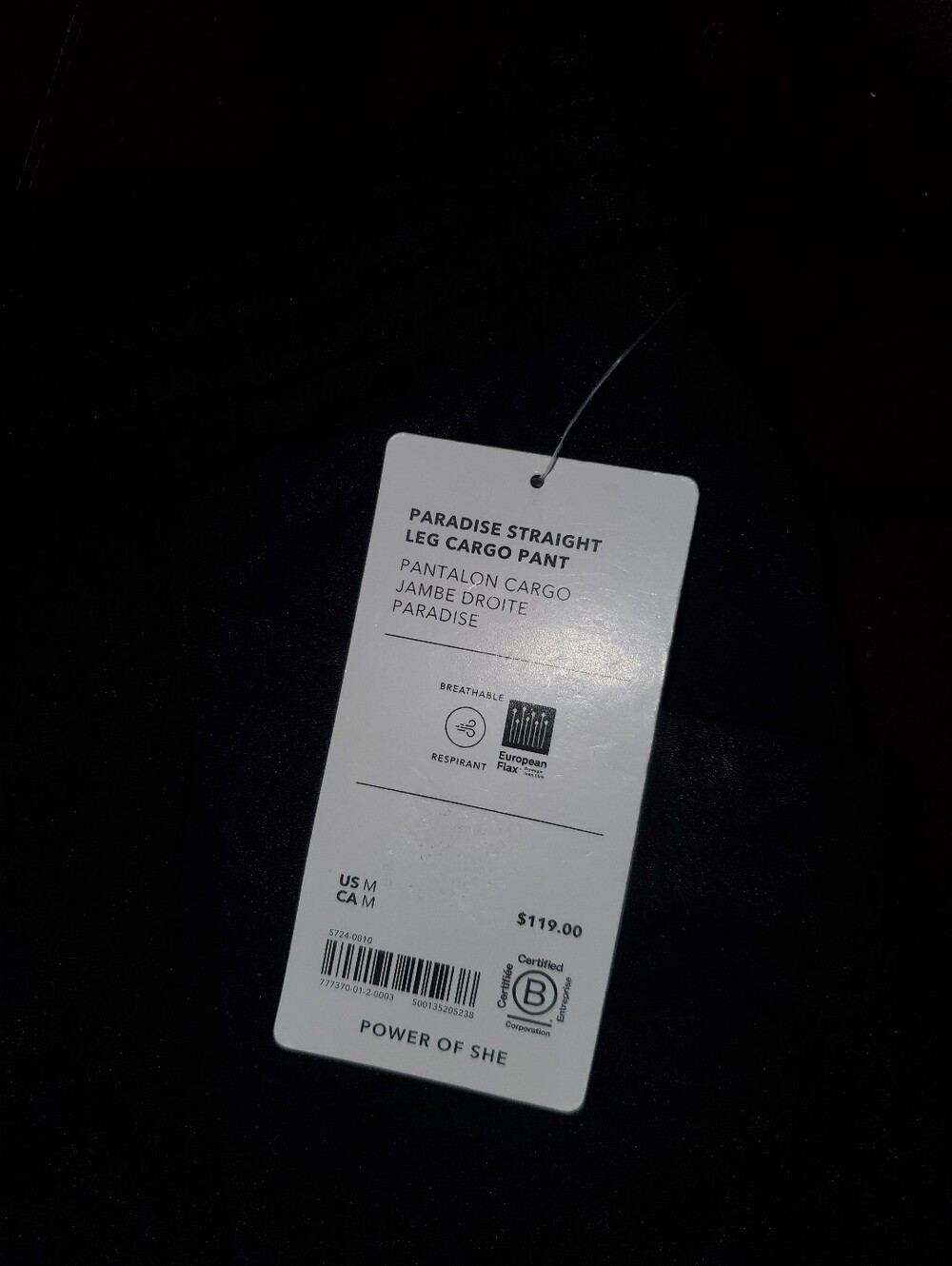Athleta Paradise Straight Leg Cargo Drawstring Waist Pants NWT Size: M - Picture 14 of 15
